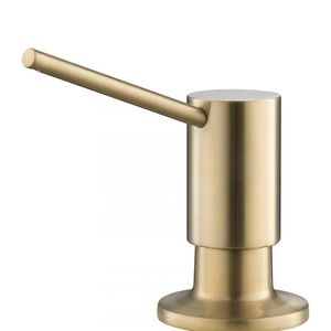 Kraus brush brass soap dispenser